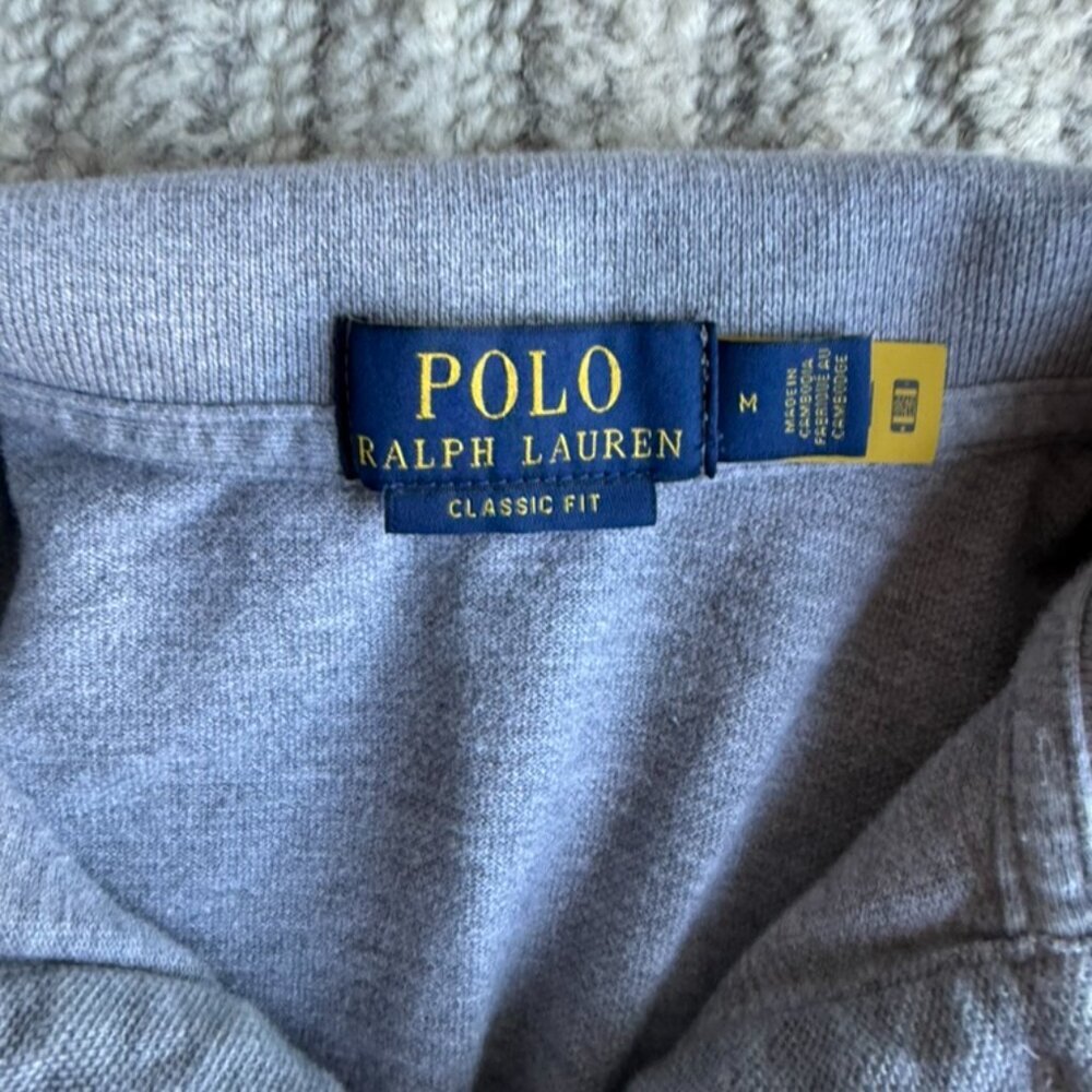 Ralph Lauren Classic Fit Polo Gray M - Picture 2 of 2